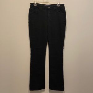 NYJD Marilyn Straight Leg Black Stretch Jean Size 10
